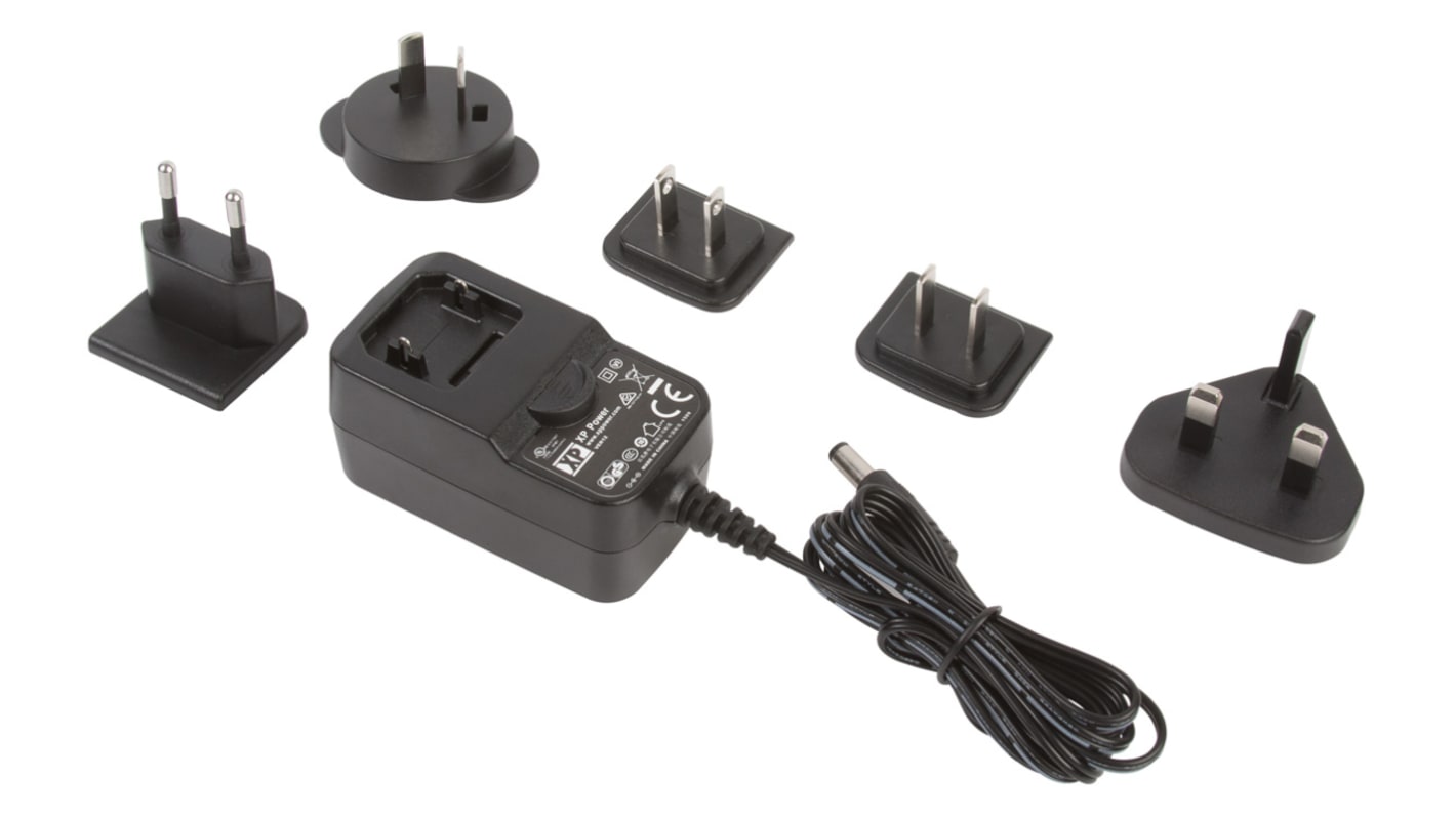 XP Power 12W Plug-In AC/DC Adapter 5V dc Output, 2.1A Output