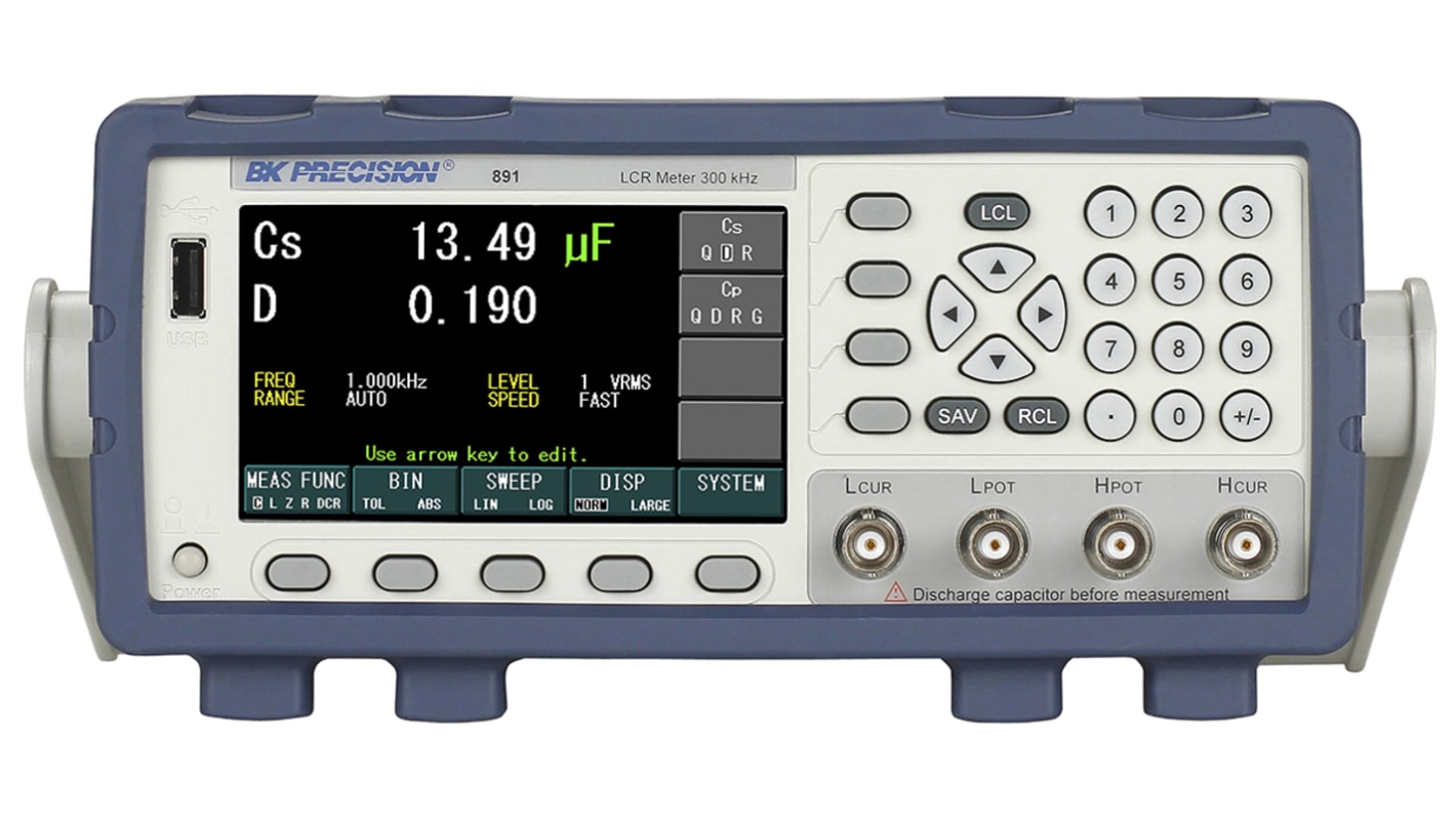 BK891 | BK Precision 891 Bench LCR Meter 100mF, 100 MΩ
