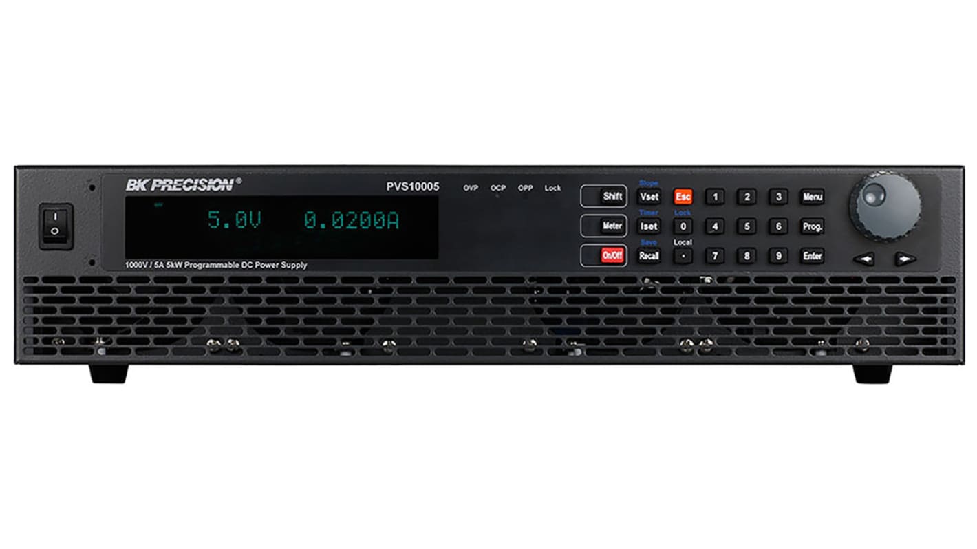BK Precision PVS Series Digital Bench Power Supply, 1000V, 5A, 1-Output, 5kW