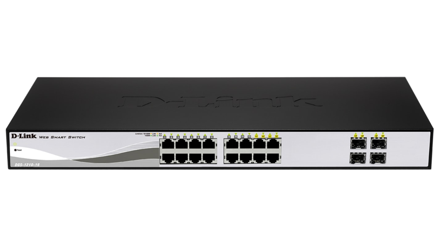 D-Link 20-Port Gigabit Smart Managed Switch Ethernet-Switch Desktop, Rackmontage 20-Port Smart 10/100/1000Mbit/s 280 x