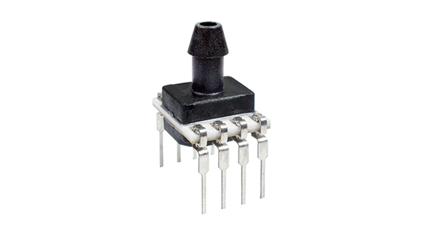 Honeywell Absolute Pressure Sensor, 15psi Operating Max, Through-Hole Mount, 8-Pin, 30psi Overload Max, DIP