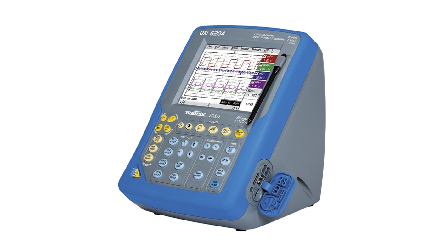 OXI6204 Oscilloscope Portable Metrix, 200MHz, Etalonné RS RS