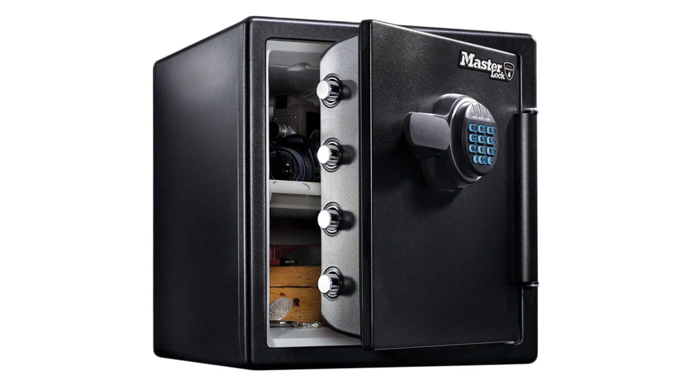 Master Lock Büro Safe, Volumen 33.6L Kombinationsschloss Feuerbeständig Schwarz, 491mm x 415 mm x 453 mm, 38.9kg