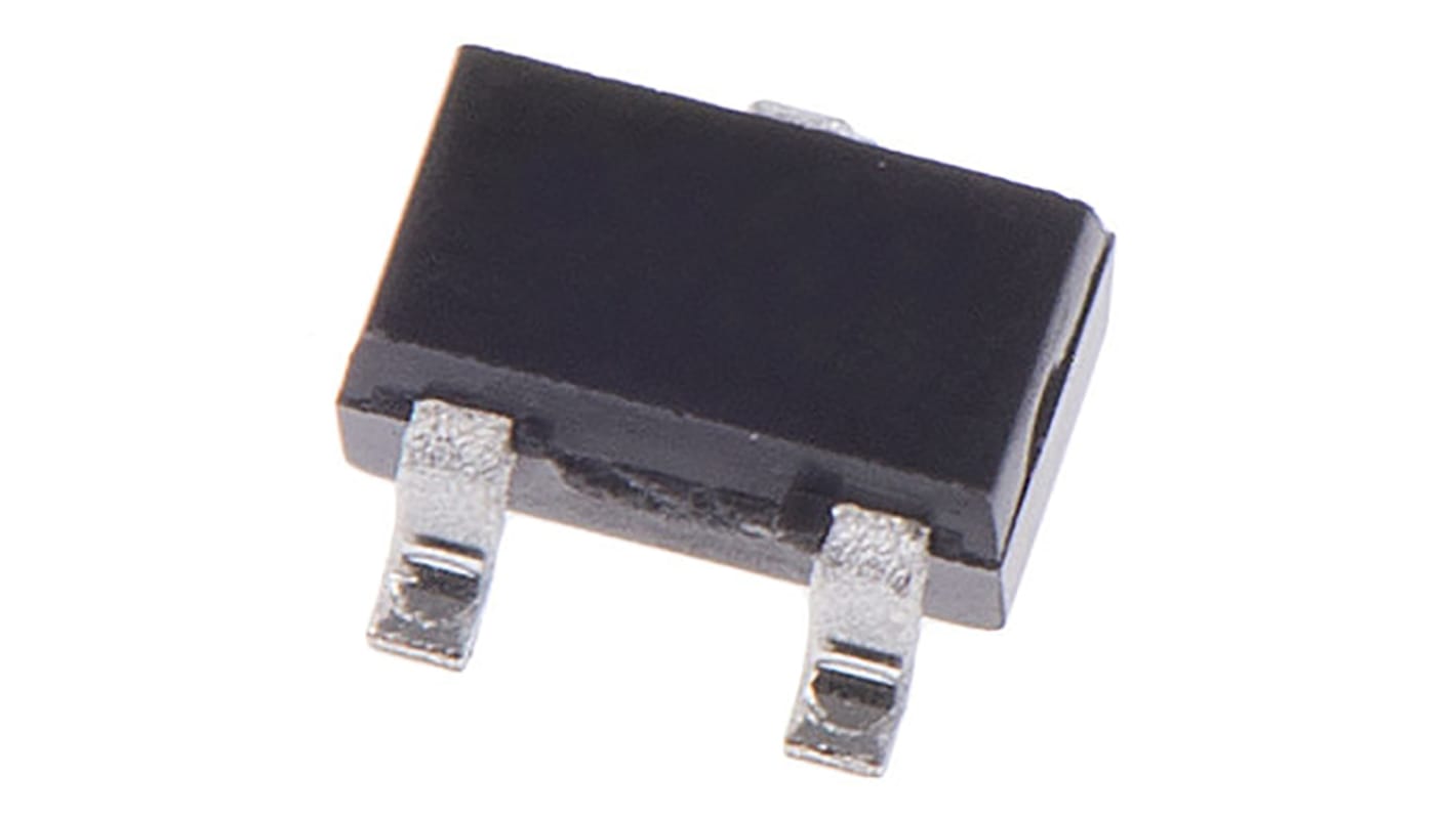 Transistor, BC857BW-7-F, PNP -100 mA -45 V SOT-323 (SC-70), 3 pines, 200 MHz, Simple