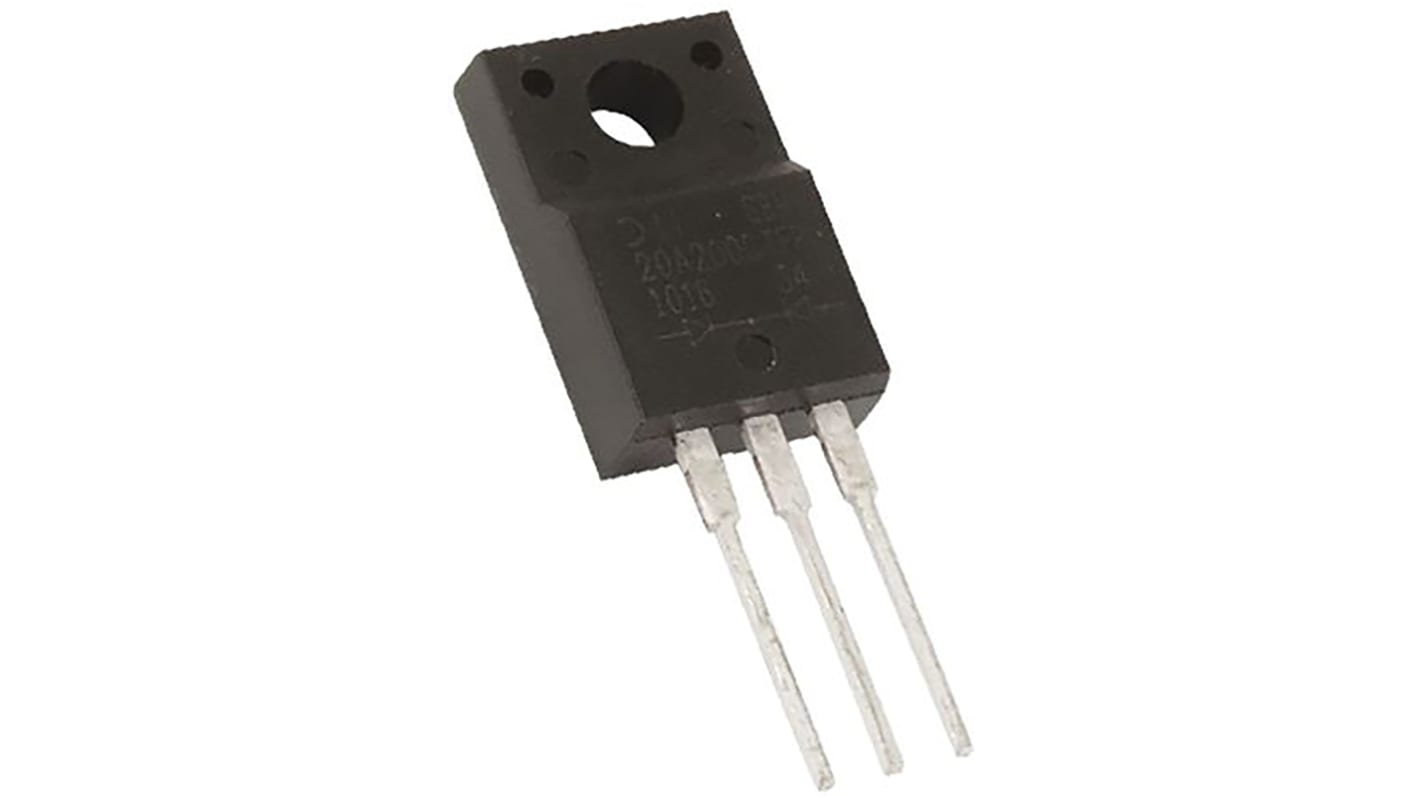 Diodes Inc 300V 30A, Dual Schottky Diode, 3-Pin TO-220F SBR30300CTFP