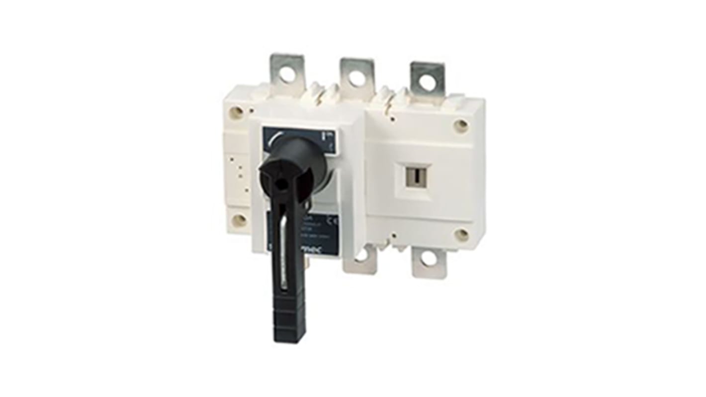 Socomec 3P Pole Isolator Switch - 630A Maximum Current, 280kW Power Rating, IP20