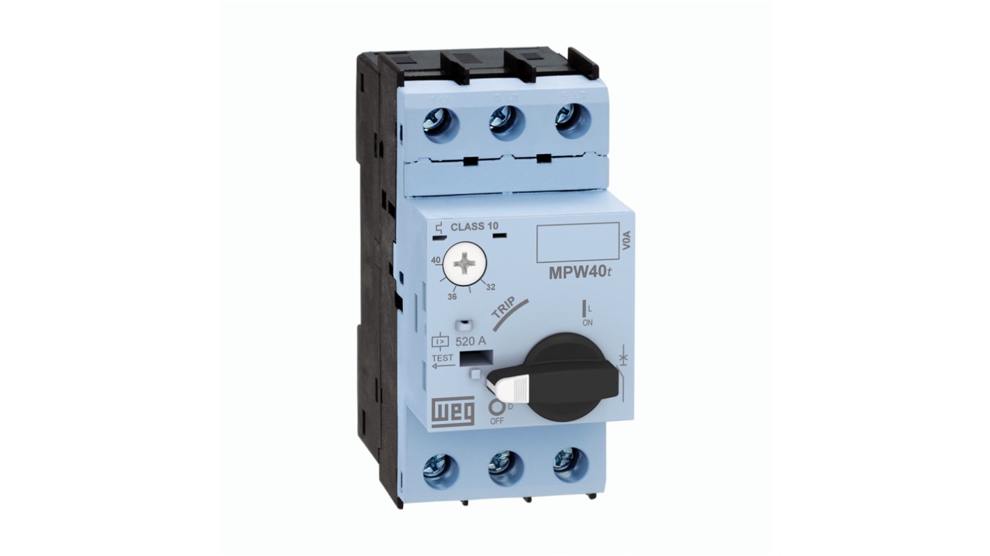 Guardamotor WEG MPW40t, 6,3 → 10 A