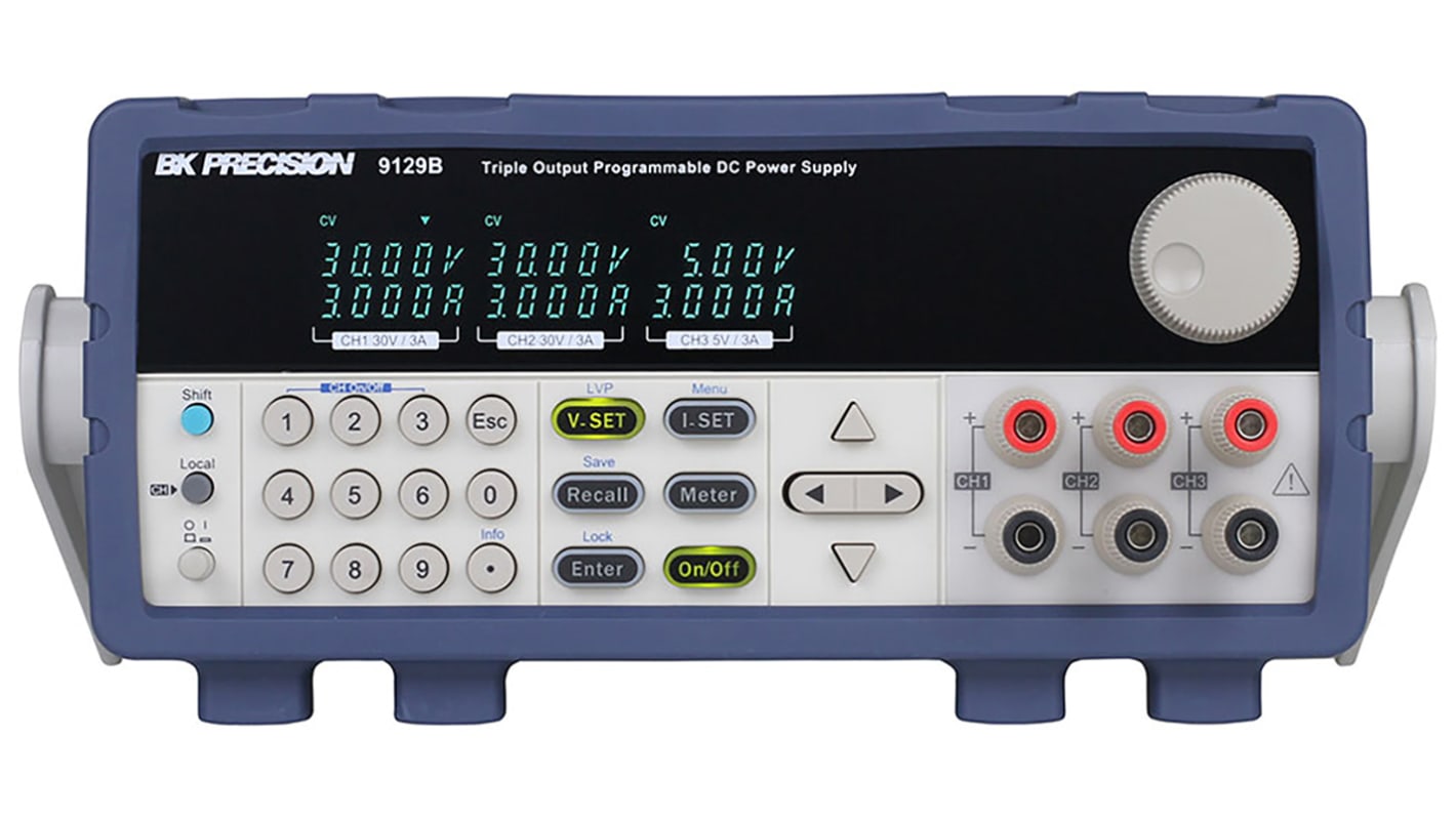 BK Precision BK9129B 3-Kanal Labornetzgerät 195W, 0 → 5 V, 2 x 0 → 30 V / 0 → 3A,