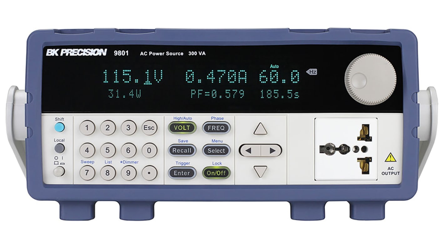 BK Precision Labornetzgerät 300VA, 150 V ac, 300 V ac / 1.5 A, 3 A, ISO-kalibriert