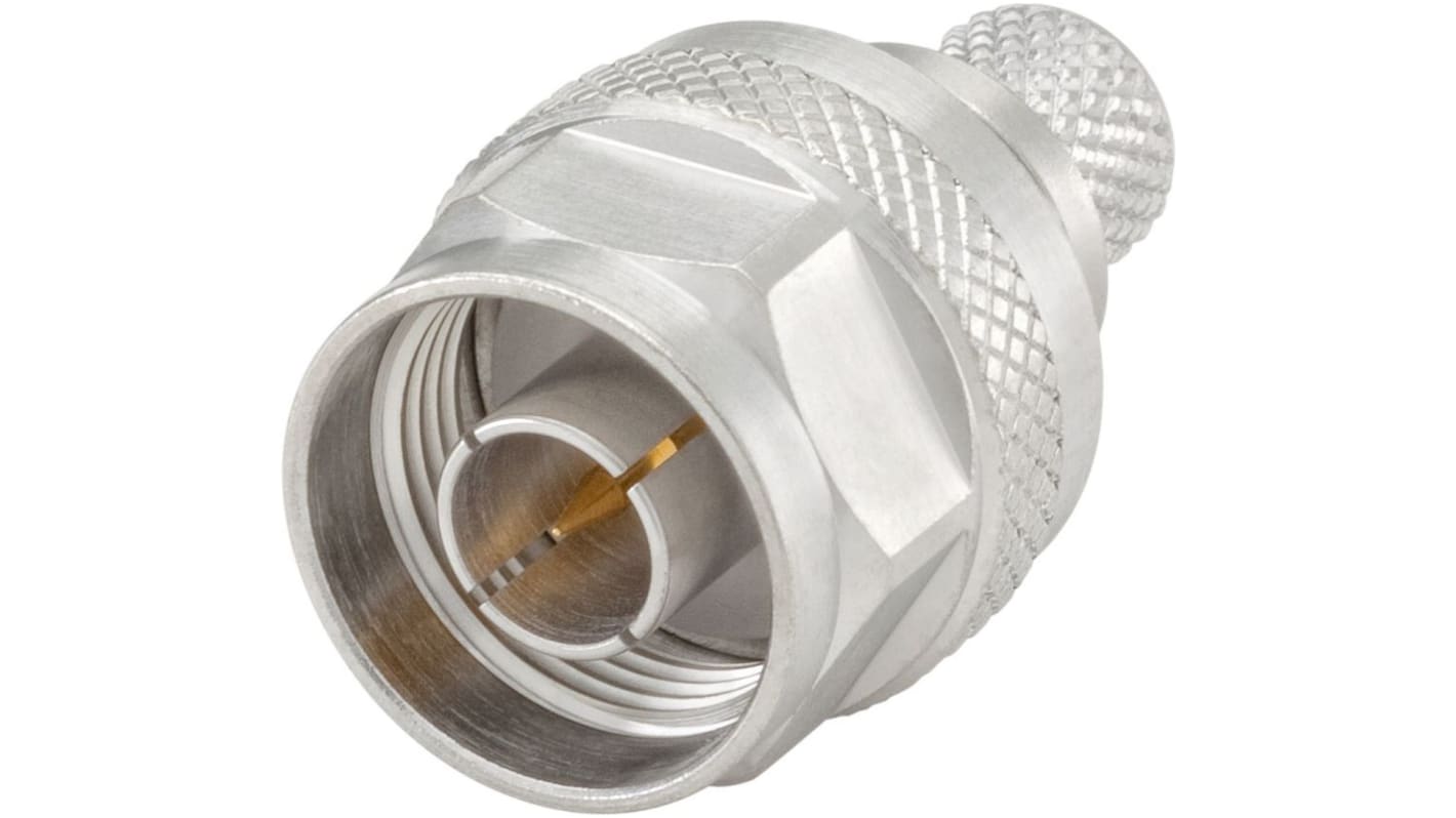 Rosenberger N型连接器公插, 50Ω, 电缆安装, 压接端接, 直向, 用于RG214线