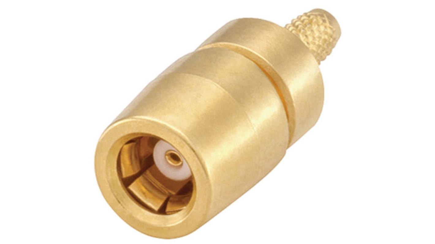 Conector coaxial Rosenberger 59K106-103L5, Hembra, Recto, Impedancia 50Ω, Montaje de Cable, Terminación de Crimpado,