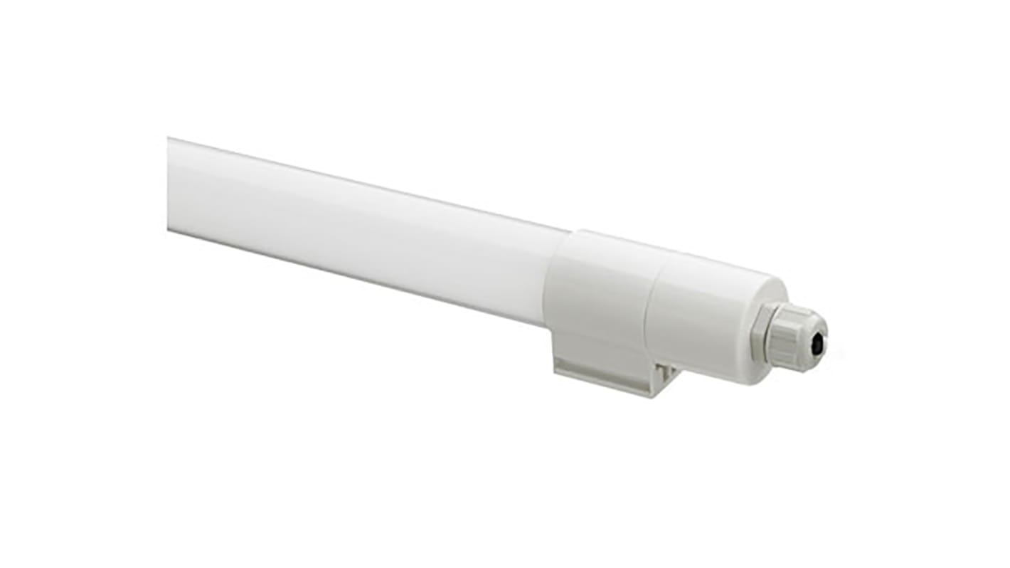 Sylvania 48 W LED Ceiling Light, 240 V Round Single Batten, 2 Lamp, 1.25 m Long, IP40