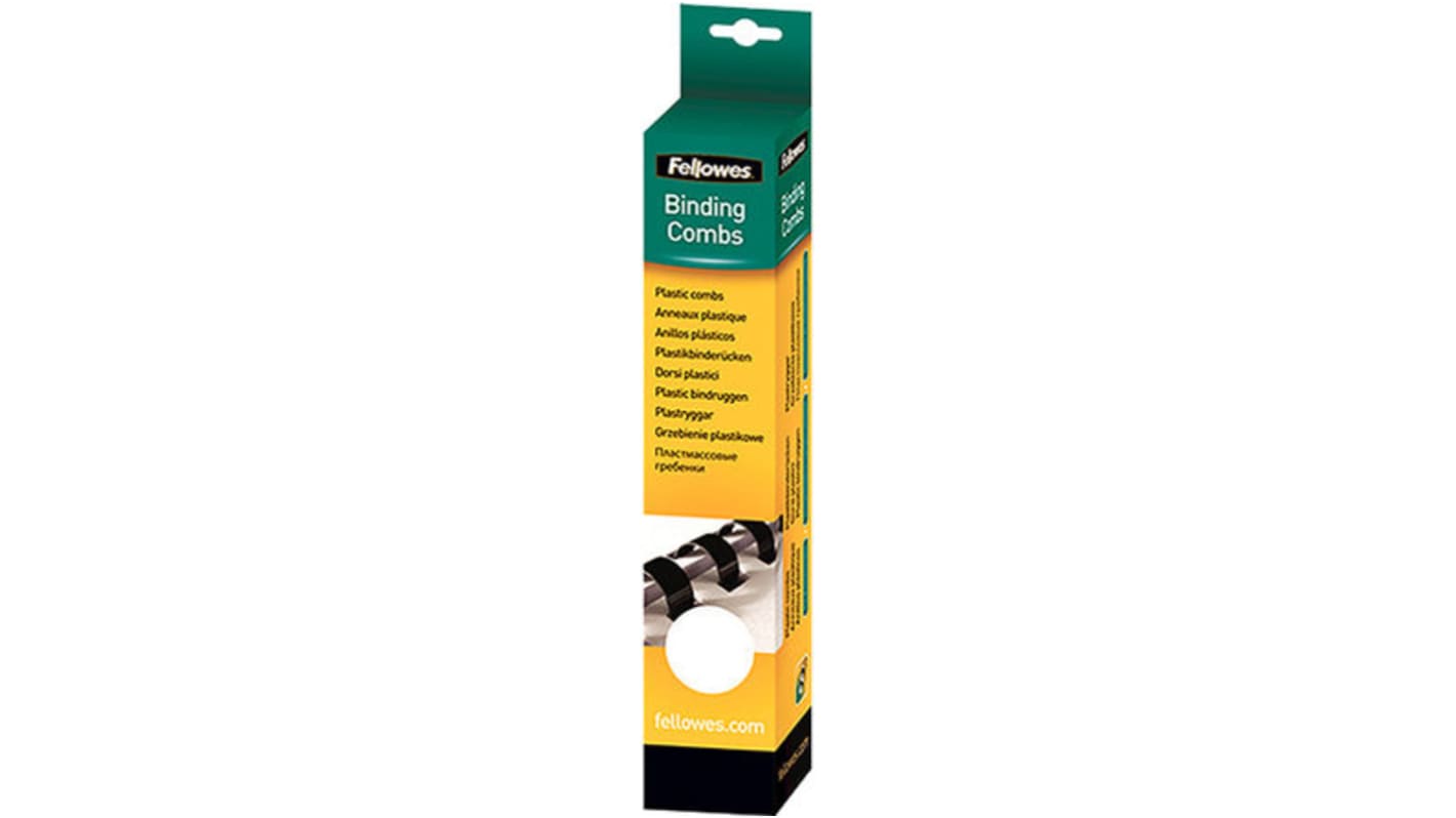 Fellowes White A4 Binding Comb, 16mm Diameter