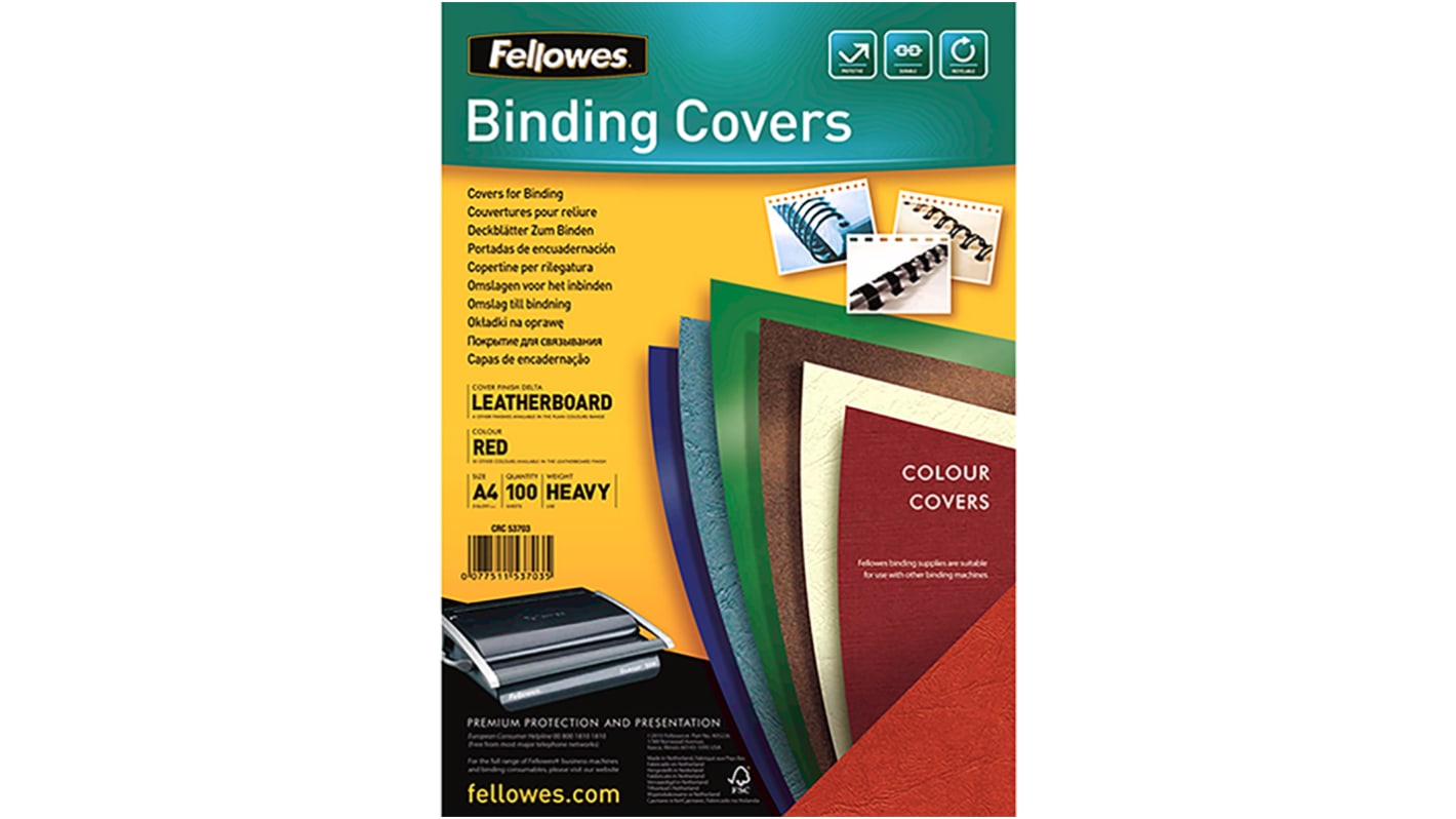 Fellowes Red A4 Binding Cover