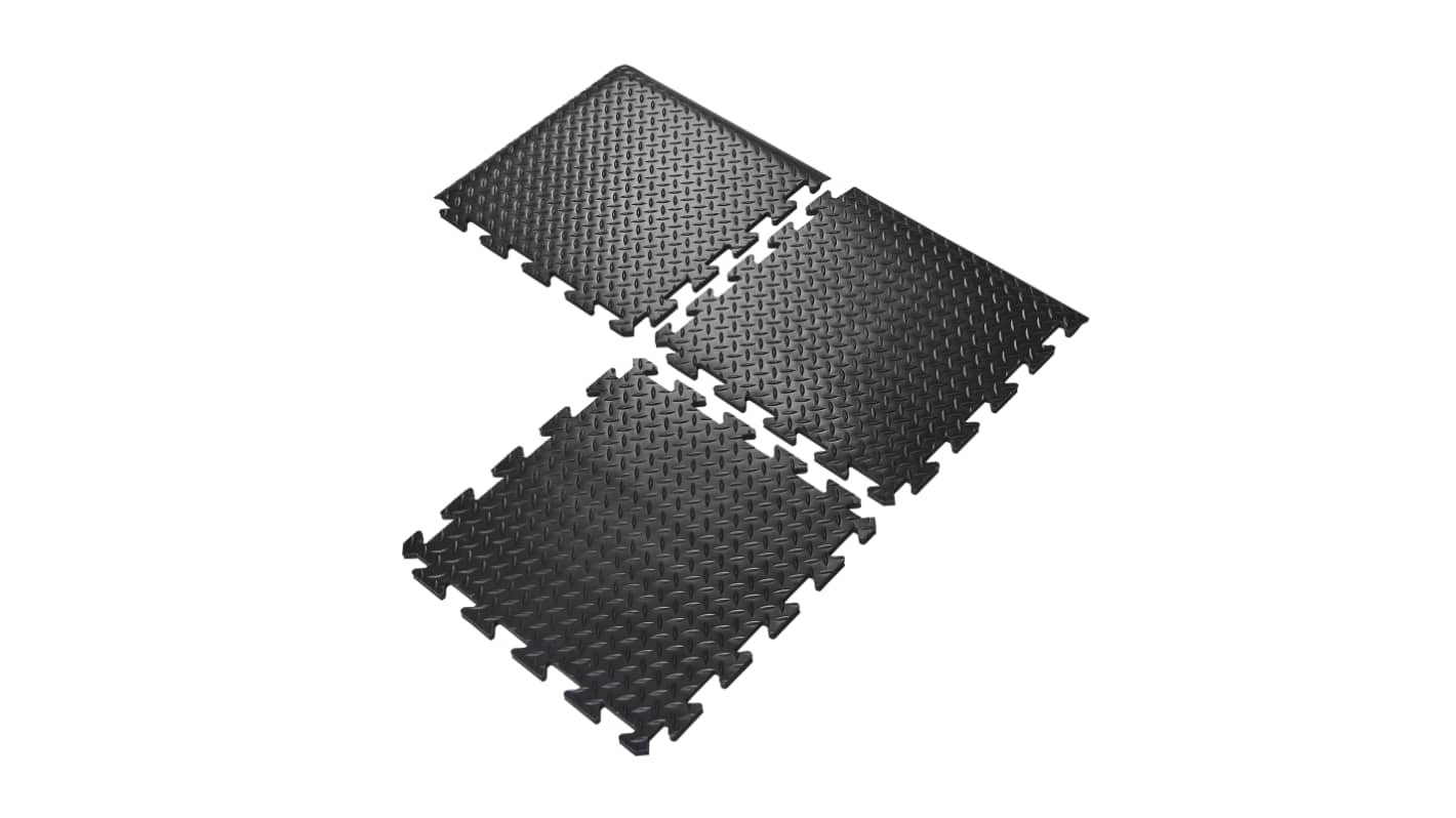Coba Europe Deckplate Connect PVC Anti-Fatigue Mat, 50cm x 50cm x 15mm