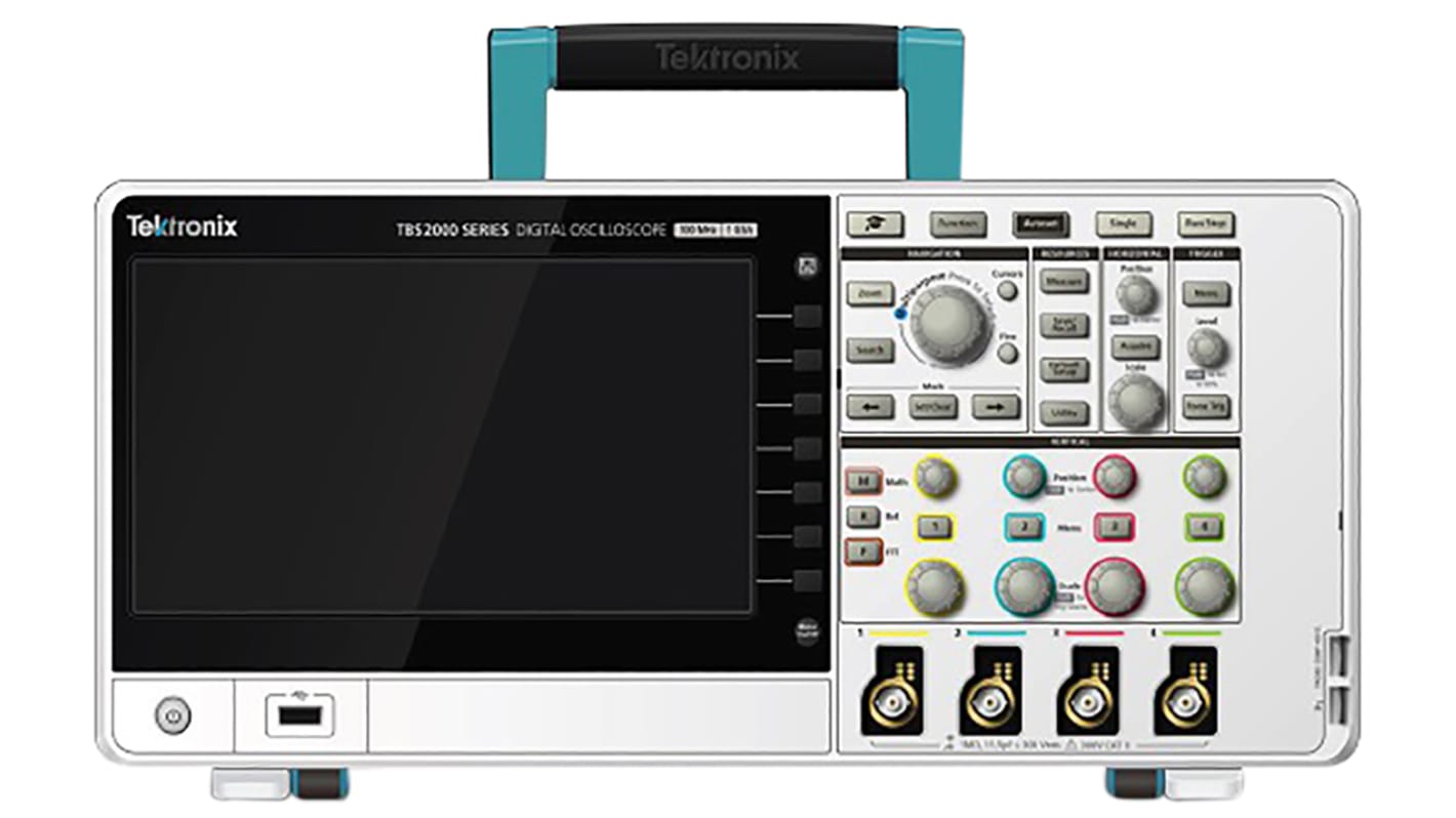 Tektronix TBS2074 TBS2000 Series Digital Storage Oscilloscope, 4 Analogue Channels, 70MHz - UKAS Calibrated