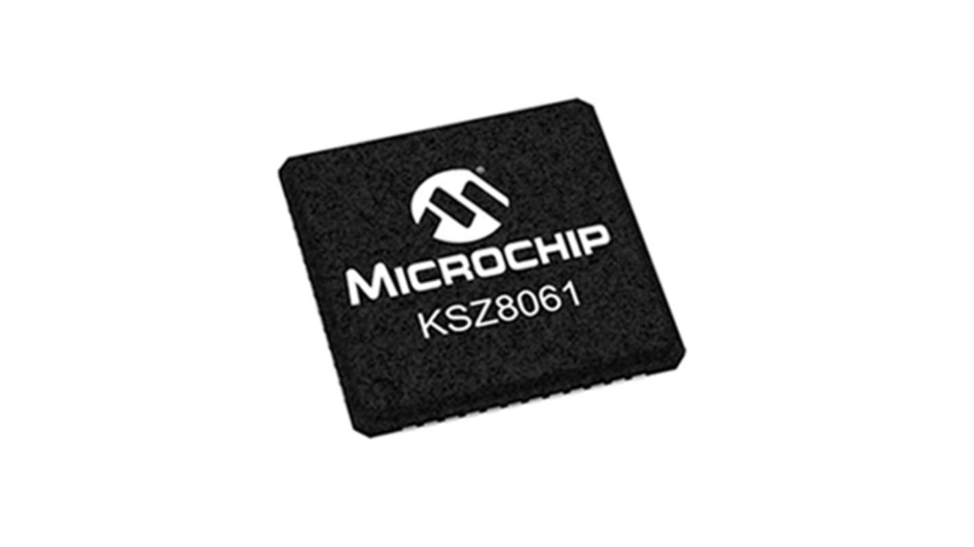 Transceptor Ethernet, KSZ8061MNGW, 10Mbps, QFN, 48-Pines, 3,3 V