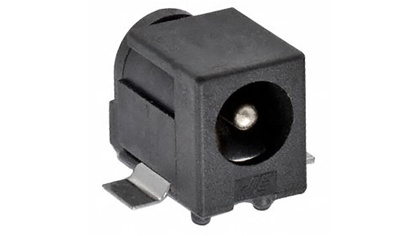 Wurth Elektronik, WR-DC Right Angle DC Socket Rated At 5.0A, 24.0 V, PCB Mount, length 9.0mm, Gold, Tin