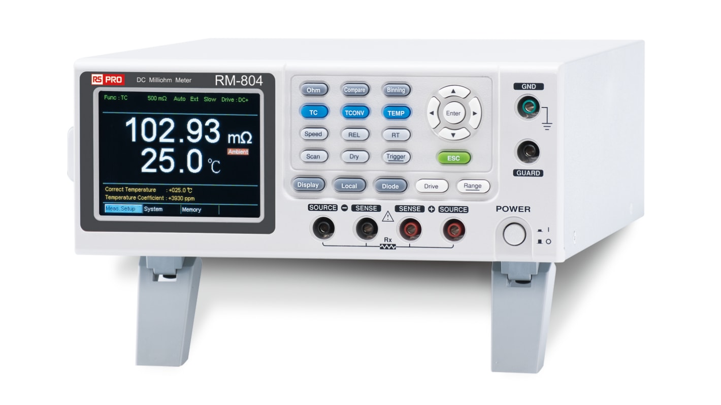 RS PRO RM-804 GPIB Ohmmeter, 5000 Ω Max, 1μΩ Resolution