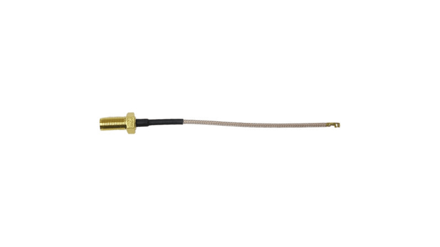 Koaxiální kabel RG178, A: U.FL, B: SMA 15cm RF Solutions S koncovkou