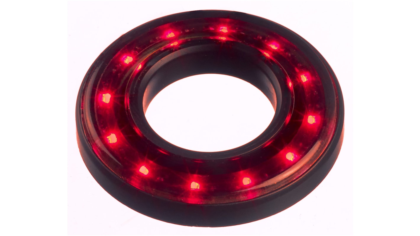 APEM Red Panel Mount Indicator, 12 → 24V dc, 19.1mm Mounting Hole Size, Lead Wires Termination, IP67