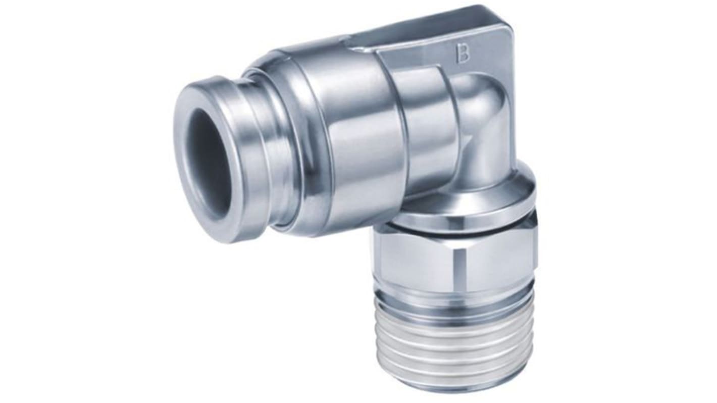 SMC KQG2 Series Straight Threaded Adaptor, M5 Male to Push In 4 mm, Threaded-to-Tube Connection Style