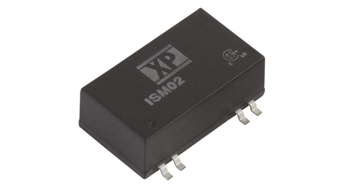 XP Power ISM02 DC-DC Converter, 12V dc/ 165mA Output, 10.8 → 13.2 V dc Input, 2W, Surface Mount, +105°C Max Temp