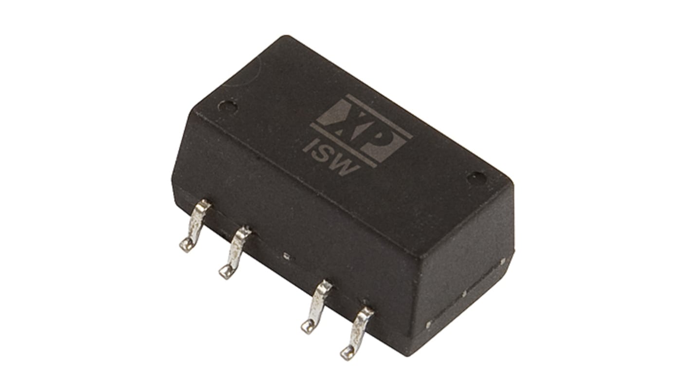 XP Power ISW DC-DC Converter, 5V dc/ 200mA Output, 4.75 → 5.25 V dc Input, 1W, Surface Mount, +85°C Max Temp