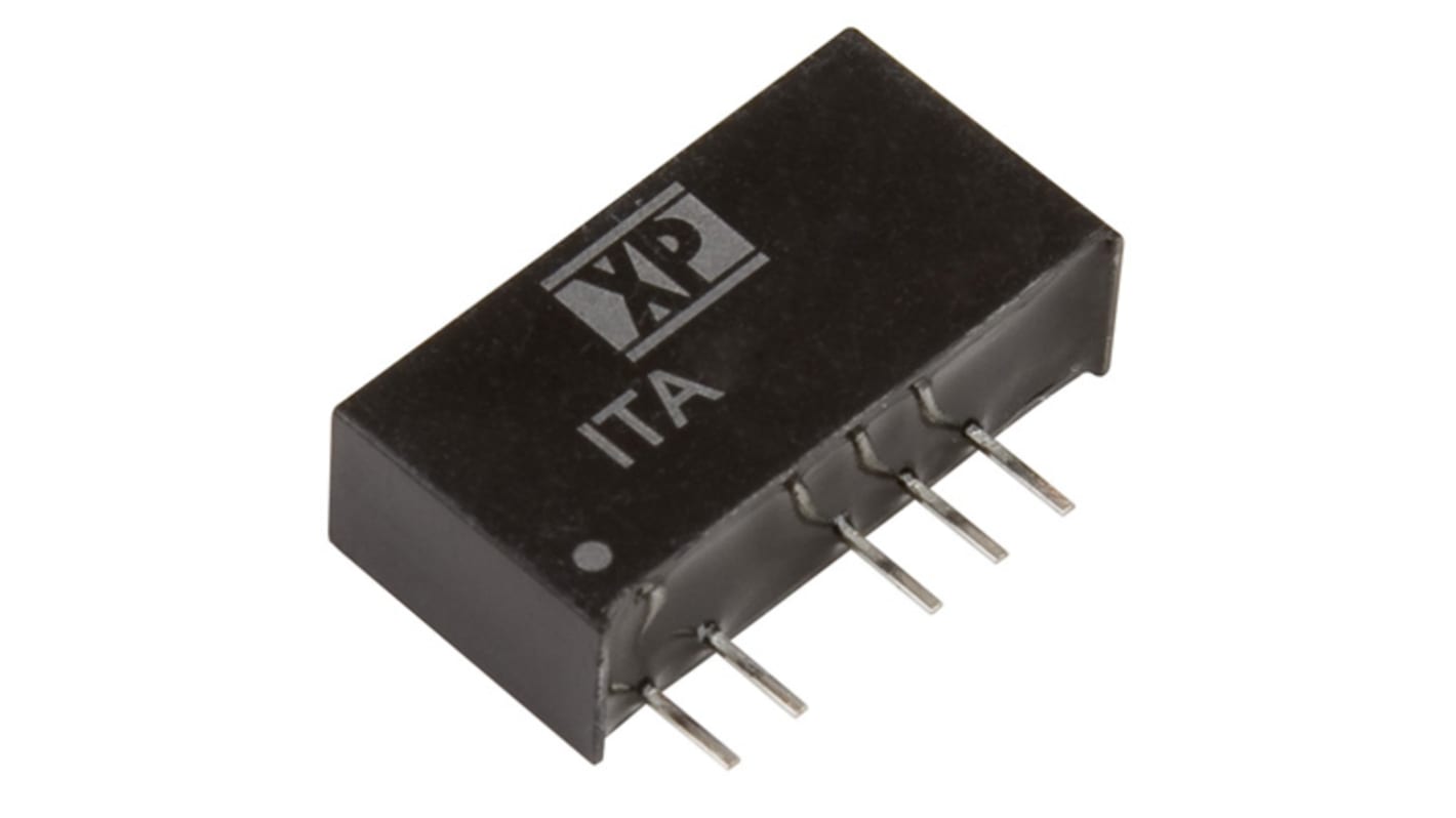 XP Power ITA DC-DC Converter, ±15V dc/ ±33.3mA Output, 10.8 → 13.2 V dc Input, 1W, Through Hole, +105°C Max Temp