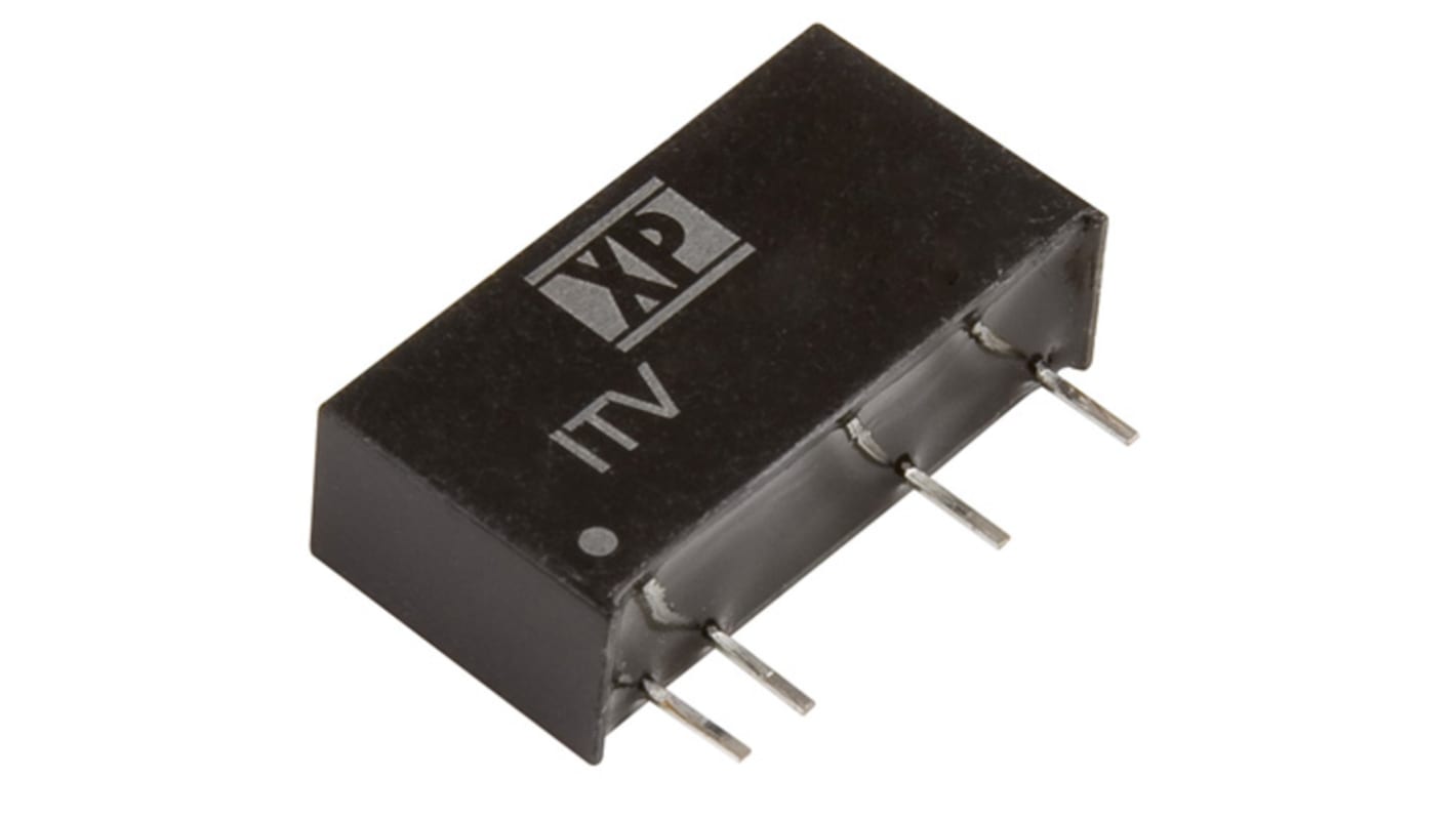 XP Power ITV, Vout: ±5V dc 1W, Vin: 4,5 → 5,5 V dc DC-DC-konverter