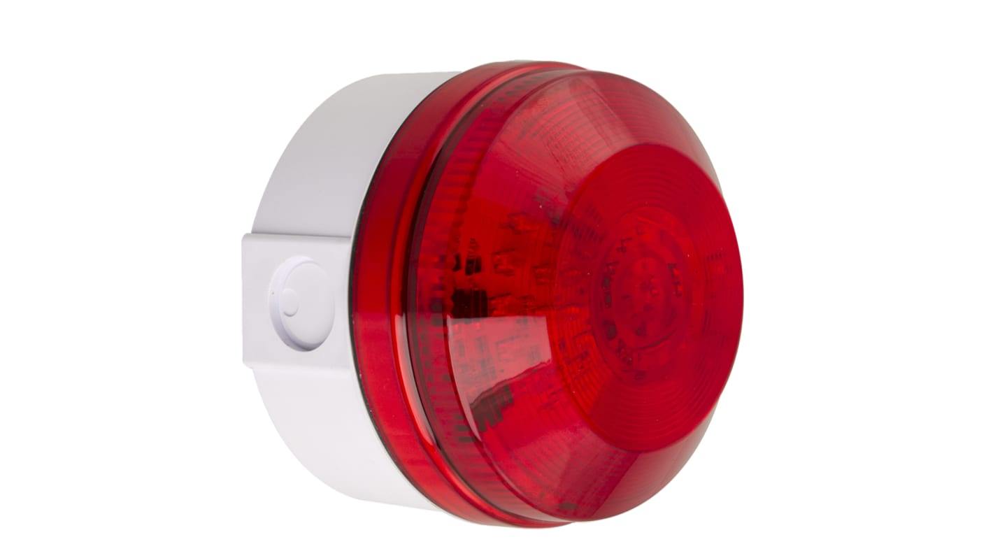Indicador luminoso Moflash serie LED195, efecto Intermitente, LED, Rojo, alim. 8 → 20 V ac / dc