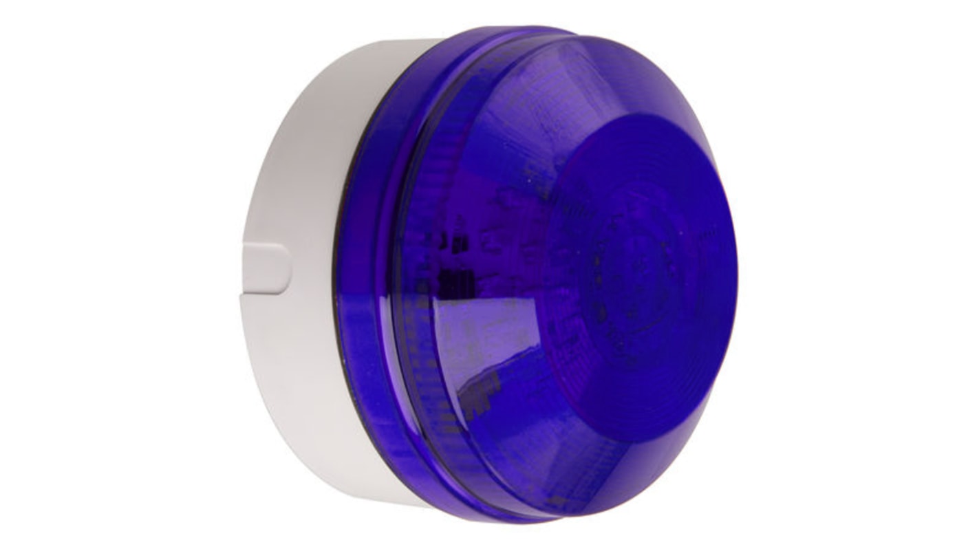 Indicador luminoso Moflash serie LED195, efecto Intermitente, Constante, LED, Azul, alim. 8 → 20 V ac / dc