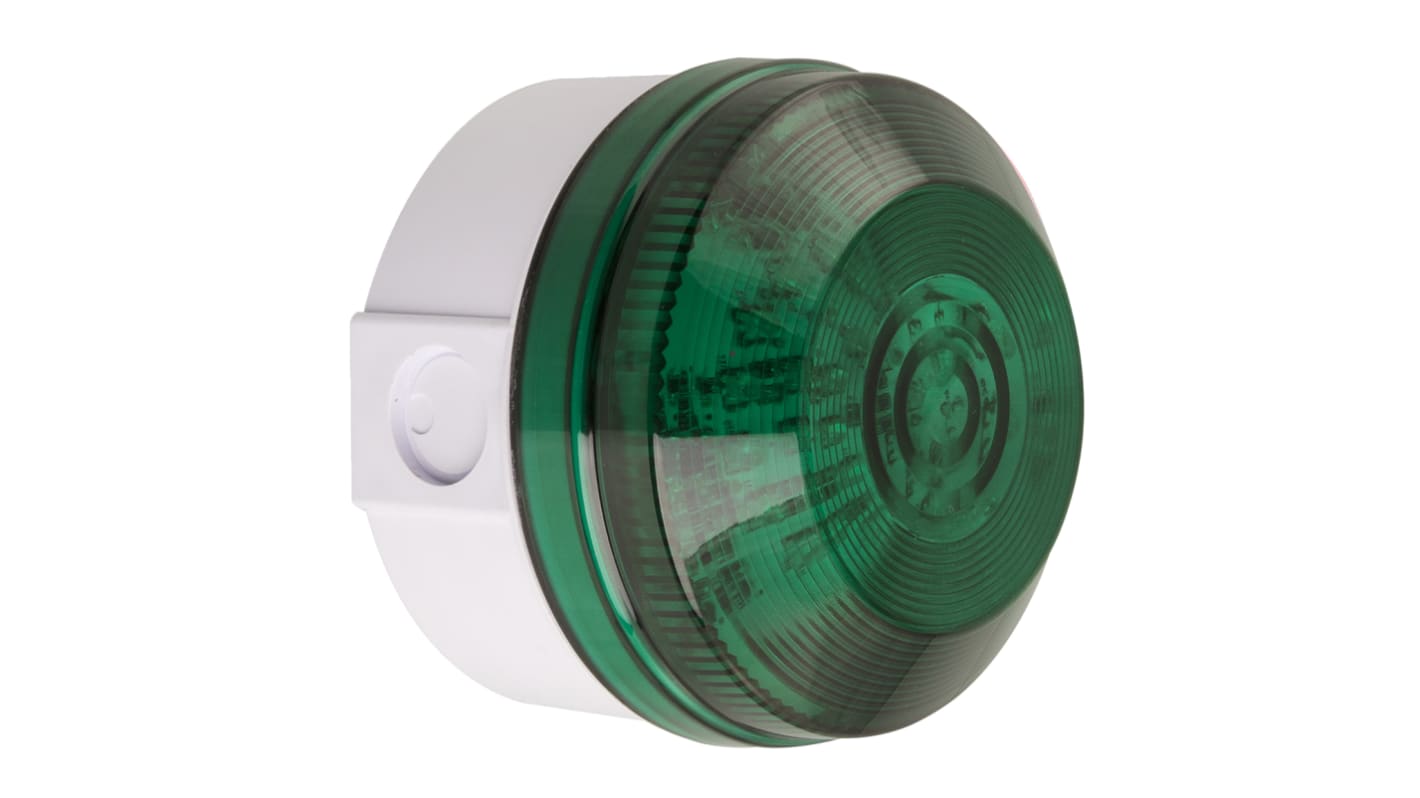 Indicador luminoso Moflash serie LED195, efecto Intermitente, LED, Verde, alim. 20 → 30 V ac / dc