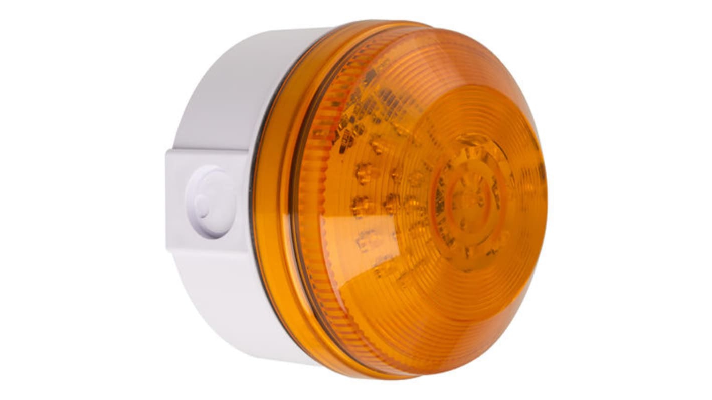 Balise clignotante à LED Ambre Moflash série LED195, 35 → 85 V c.a./c.c.