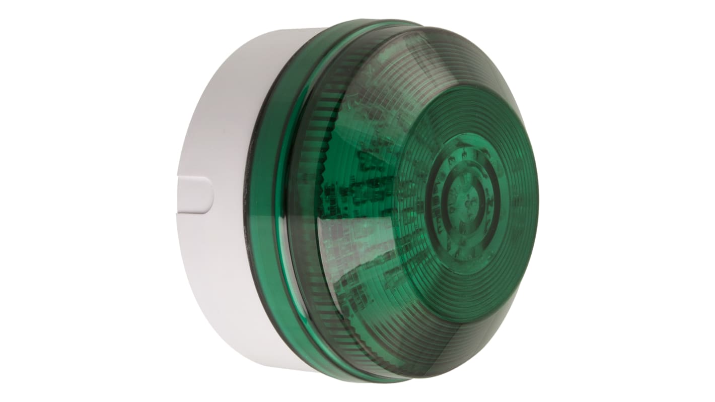 Indicador luminoso Moflash serie LED195, efecto Intermitente, LED, Verde, alim. 85 → 280 V ac, 85 → 380 V