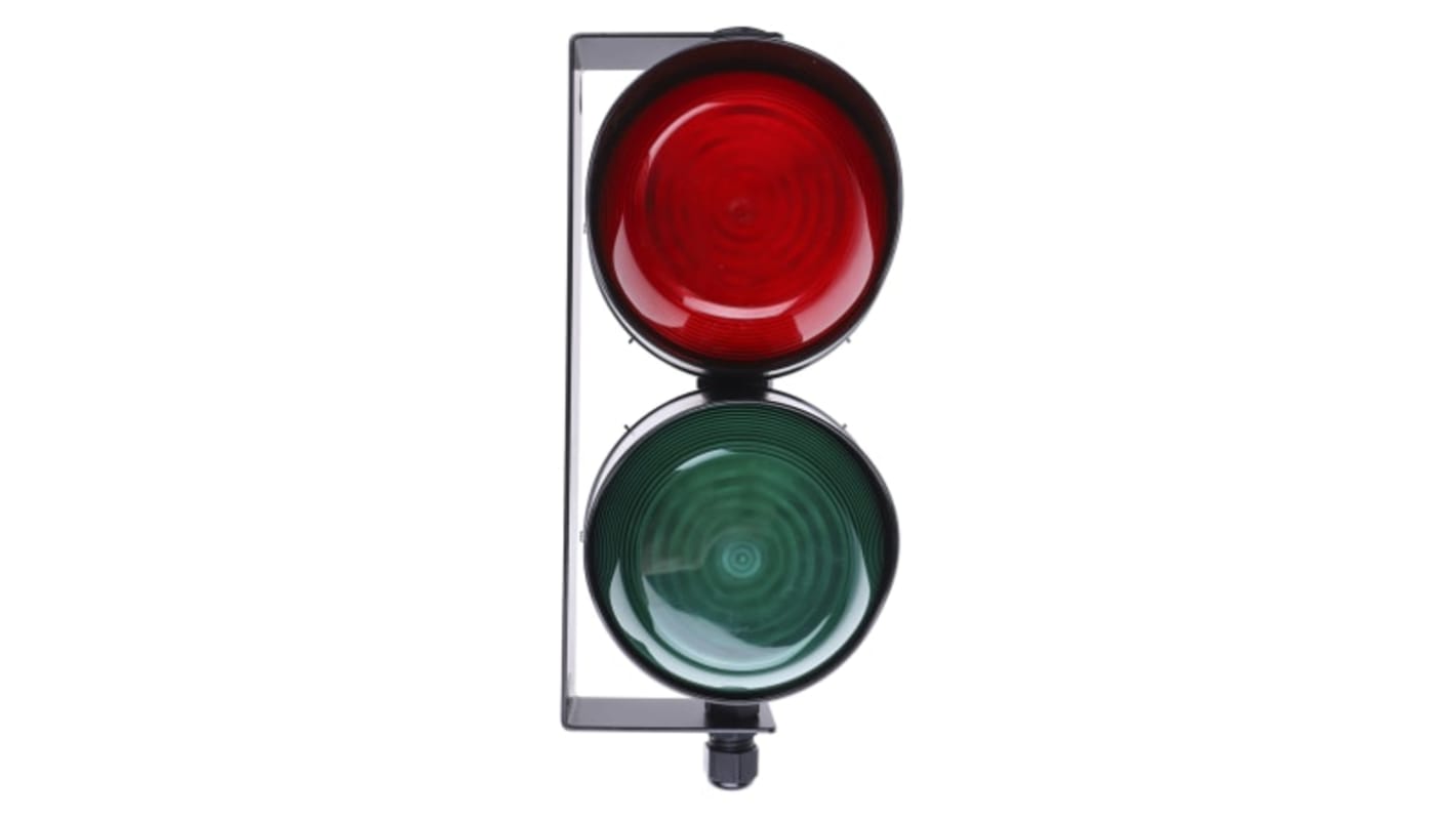 Rs-Online Segnalatore LED Moflash 8 → 20 V. LED 2 elementi lenti lenti Verde Rosso