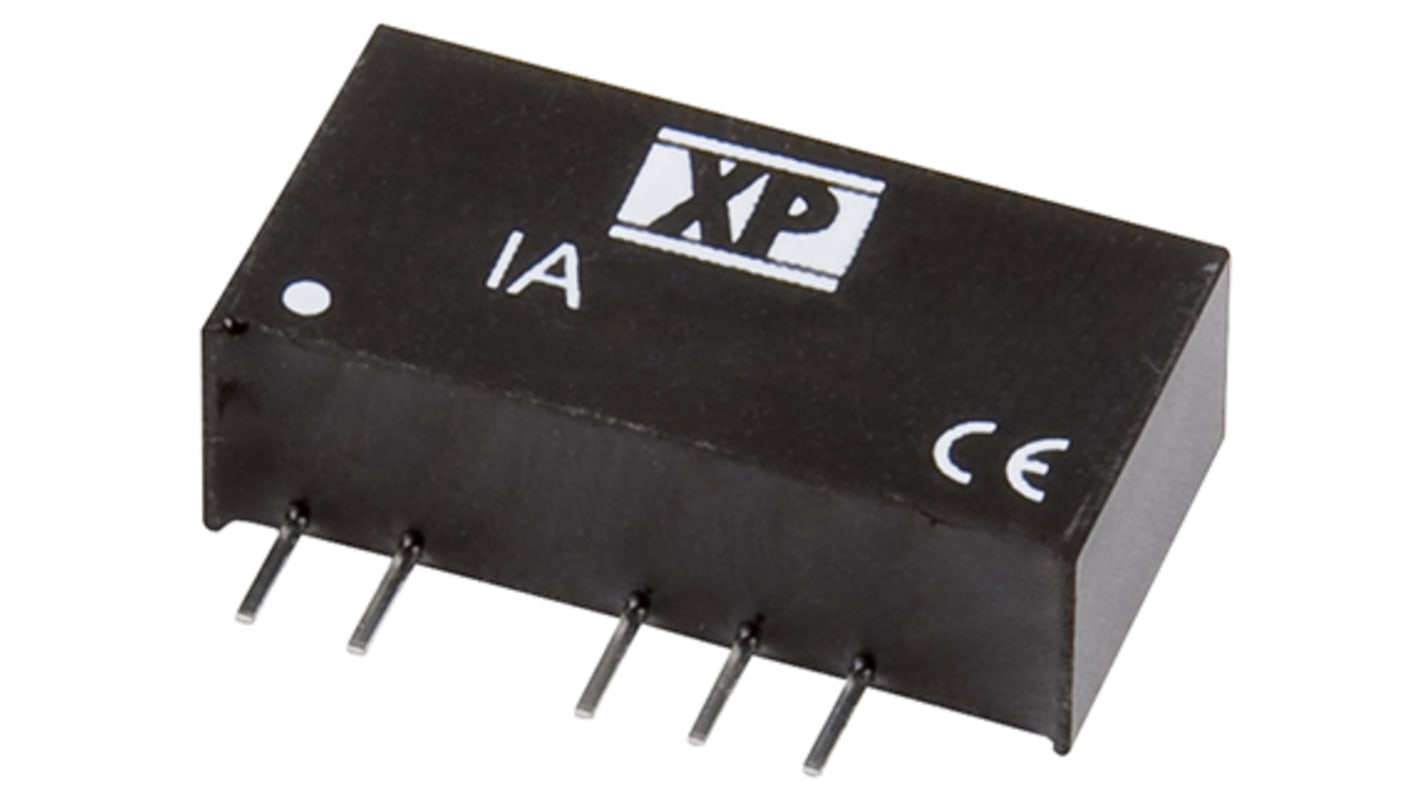 XP Power DC-DCコンバータ Vout：±9V dc 4.5 → 5.5 V dc, 1W, IA0509S
