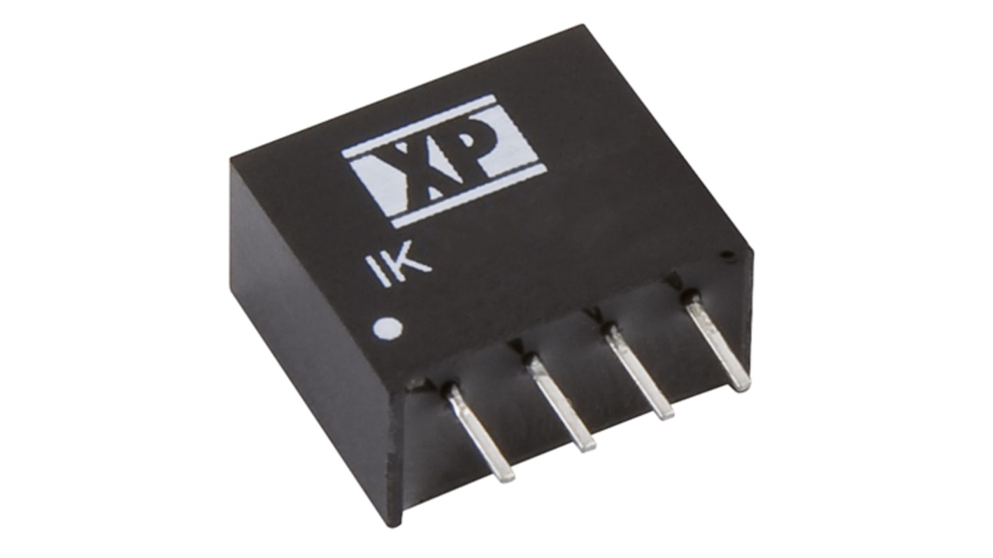 XP Power IK DC-DC Converter, 3.3V dc/ 75.7mA Output, 4.5 → 5.5 V dc Input, 0.25W, Through Hole, +85°C Max Temp