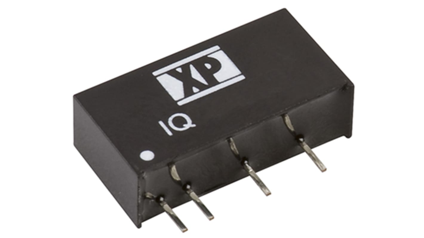 XP Power IQ DC-DC Converter, 5V dc/ 200mA Output, 4.5 → 5.5 V dc Input, 1W, Through Hole, +85°C Max Temp -40°C