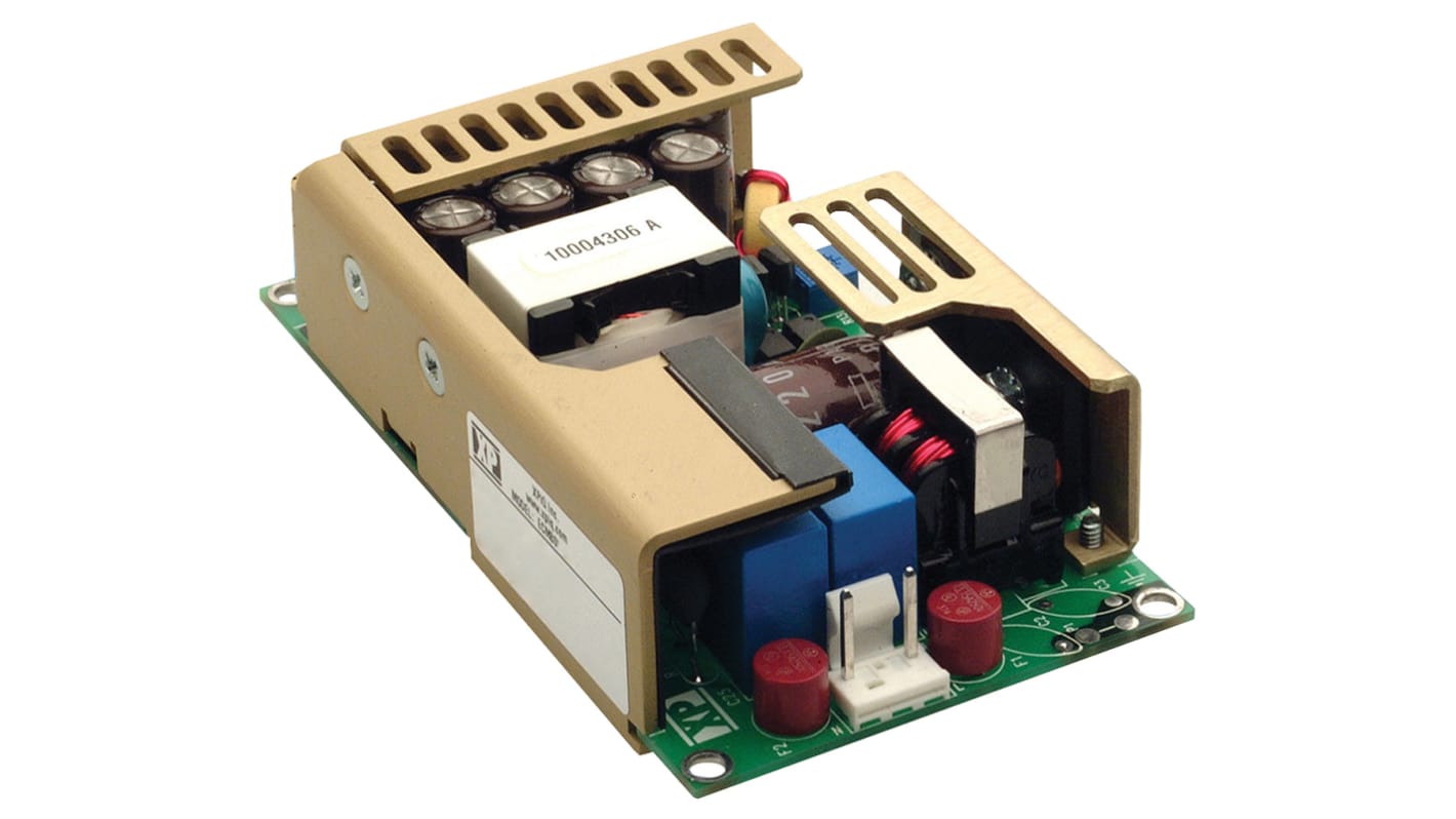XP Power 100W开关电源, 5 V dc, ±15 V dc, 3 A, 10 A, 800mA, 3路输出, 底盘安装