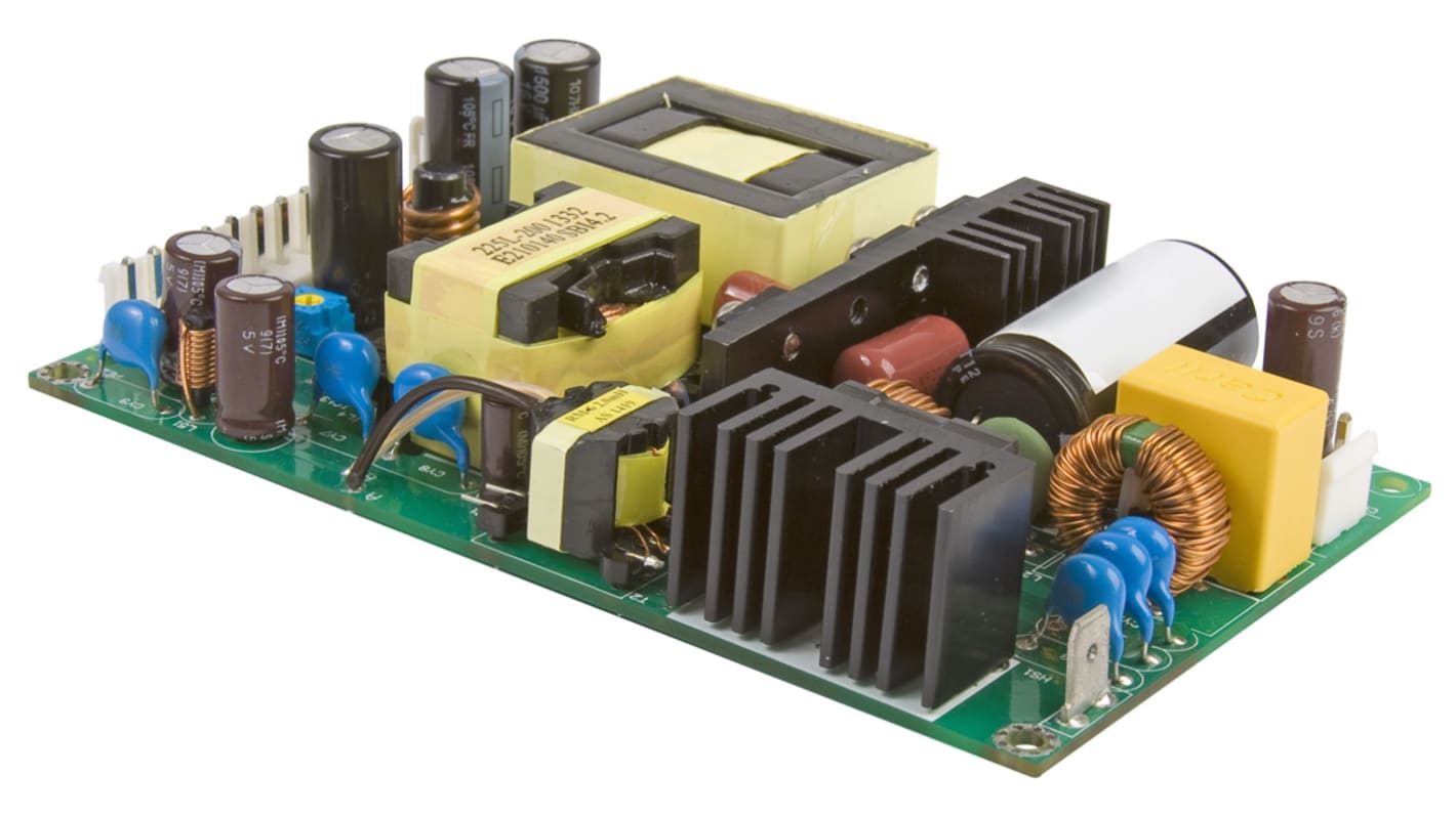 XP Power AC-DC Converter, ECP225PS15-A, 15V dc, 15A, 225W, 1 Output, 80 → 264V ac Input Voltage