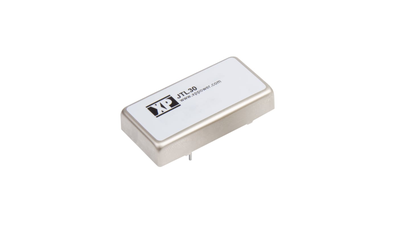 XP Power JTL DC-DC Converter, ±5V dc/ ±3A Output, 9 → 36 V dc Input, 30W, Through Hole, +75°C Max Temp -40°C Min