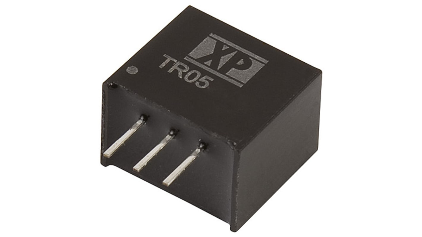 XP Power DC-DC开关稳压器, 3.3V 直流 500mA输出, 4.5 → 28V 直流 1 (No Load)mA输入, 1.65W, 通孔安装, SIP, -40°C→+85°C, TR系列