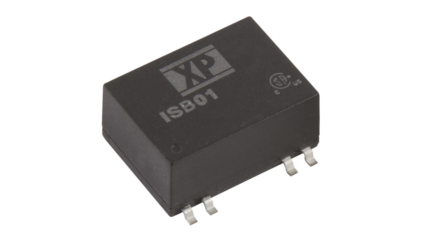 XP Power ISB DC-DC Converter, ±12V dc/ ±42mA Output, 18 → 36 V dc Input, 1W, Surface Mount, +95°C Max Temp -40°C