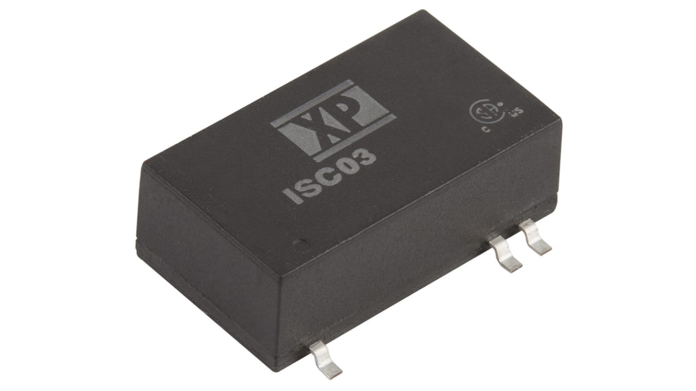 XP Power ISC DC-DC Converter, 3.3V dc/ 600mA Output, 18 → 75 V dc Input, 3W, Surface Mount, +100°C Max Temp