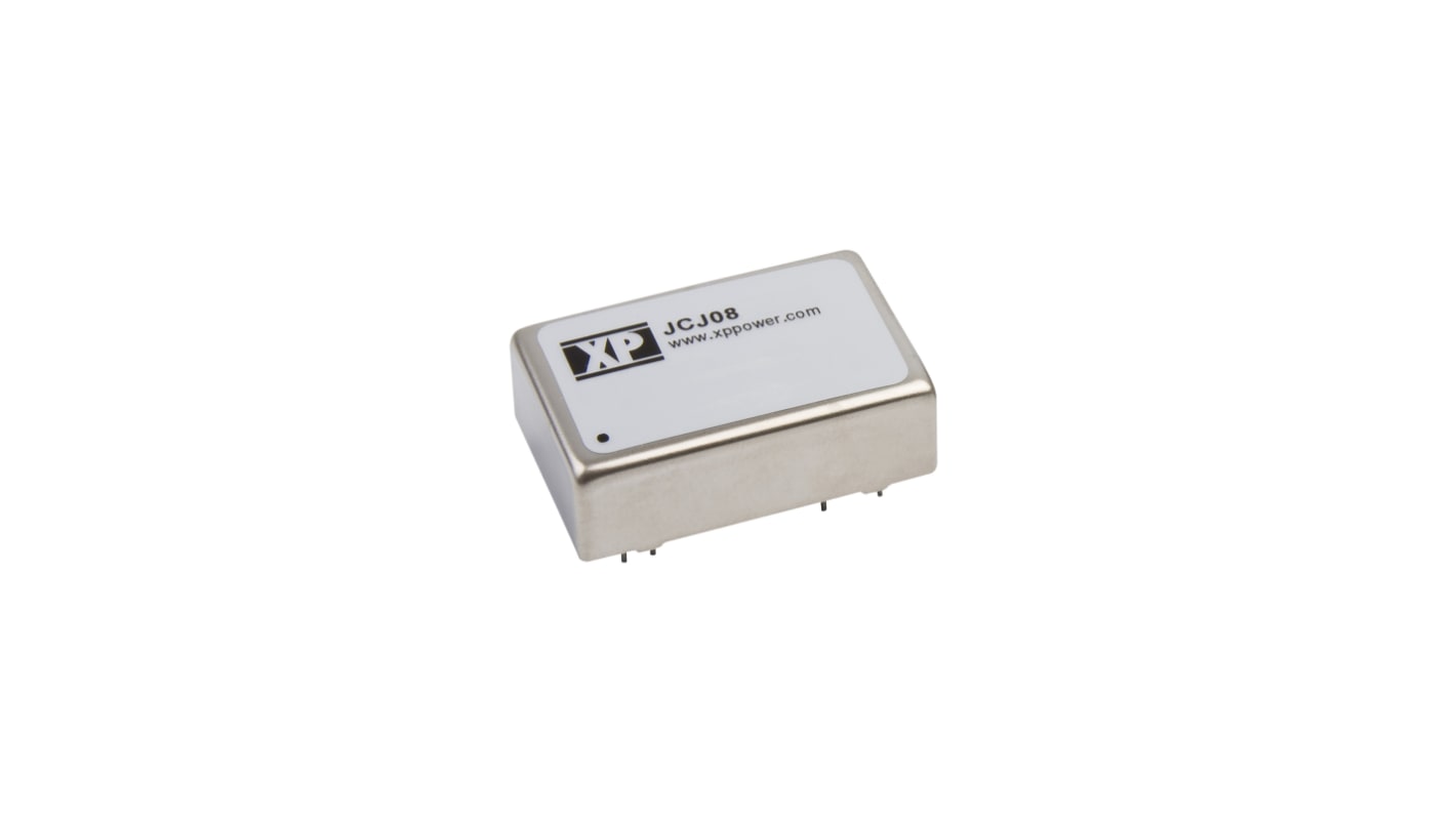 XP Power JCJ DC-DC Converter, ±5V dc/ ±800mA Output, 9 → 18 V dc Input, 8W, Through Hole, +100°C Max Temp -40°C