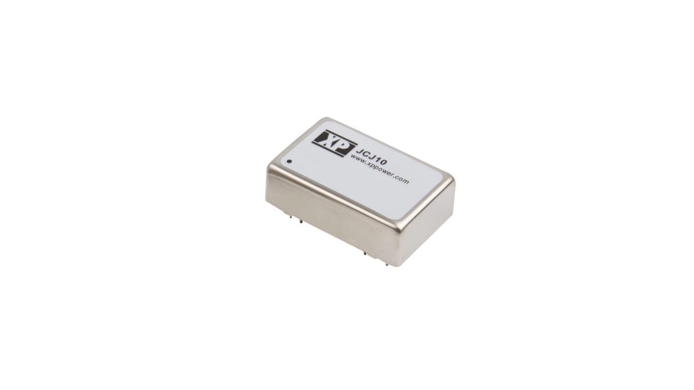 XP Power JCJ Isolated DC-DC Converter, ±15V dc/ ±333mA Output, 9 → 18 V dc Input, 10W, Through Hole, +100°C Max