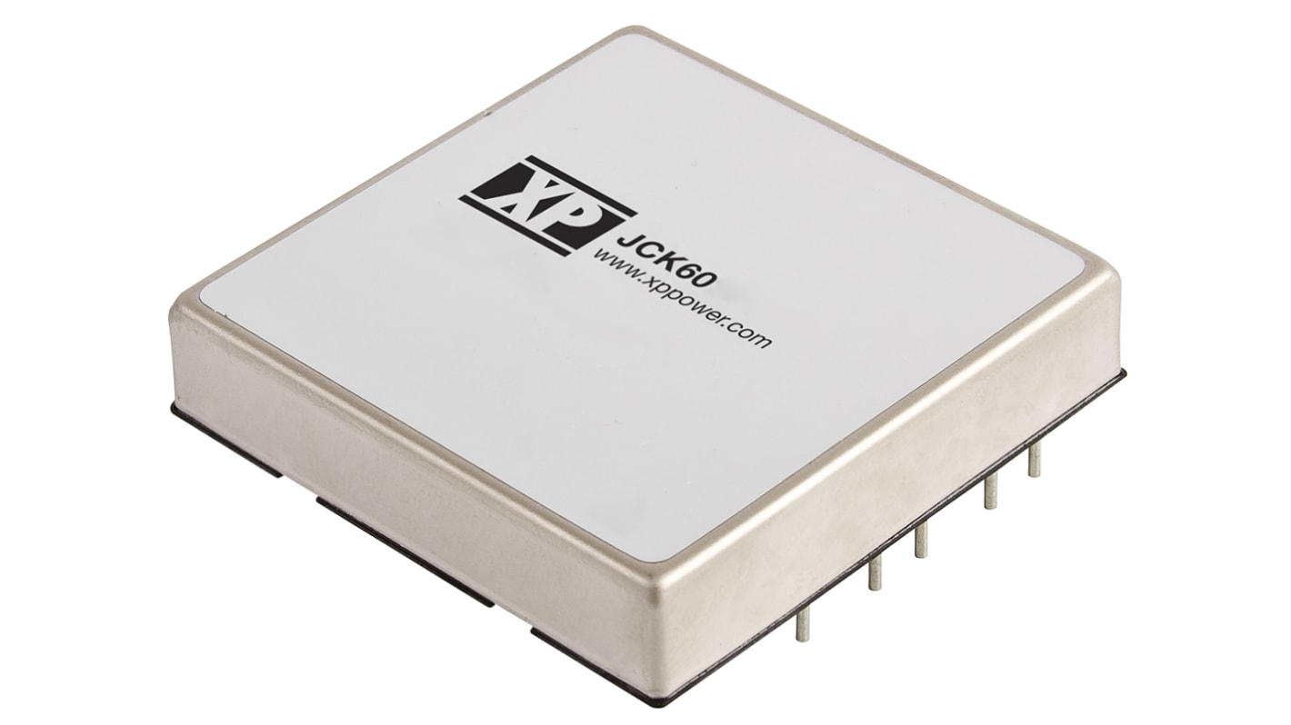 XP Power JCK DC-DC Converter, 12V dc/ 5A Output, 18 → 36 V dc Input, 60W, Through Hole, +85°C Max Temp -40°C Min