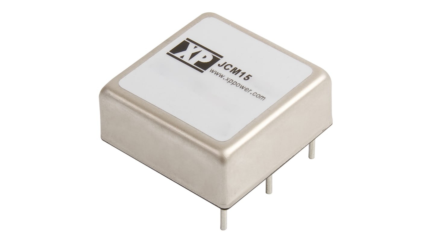 XP Power JCM DC-DC Converter, 5V dc/ 3A Output, 9 → 18 V dc Input, 15W, Through Hole, +105°C Max Temp -40°C Min