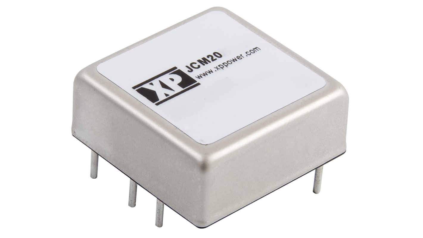 XP Power JCM DC/DC-Wandler 20W 12 V dc IN, ±12V dc OUT / ±833mA Durchsteckmontage 1.6kV dc isoliert